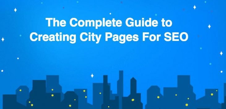 cover for ebook about creating city pages at scale