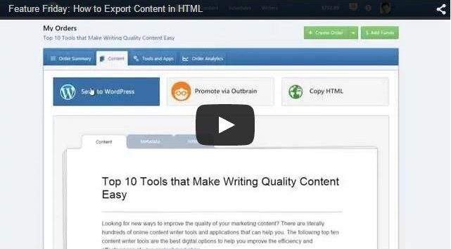 Feature Friday: How to Export Content in HTML