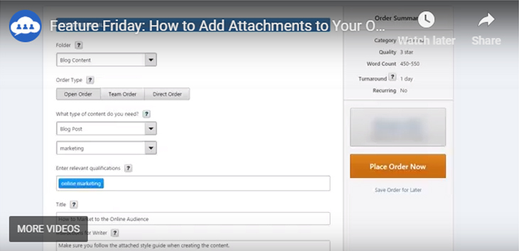 Video Tutorial: Add Attachments to Your Order