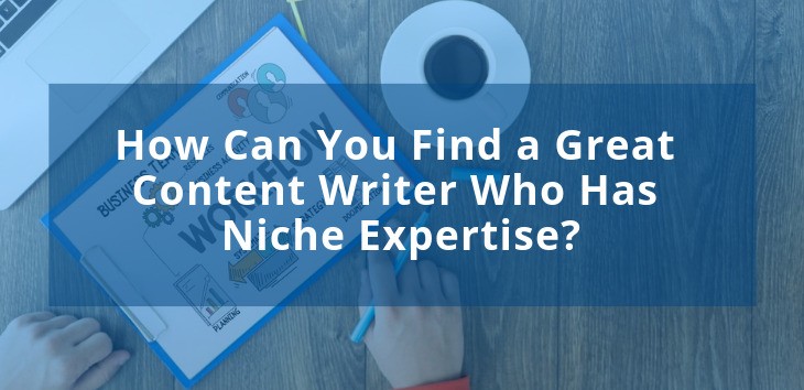 Image showing a content writer who has niche expertise