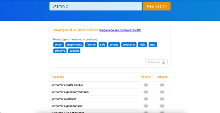 Question DB use cases