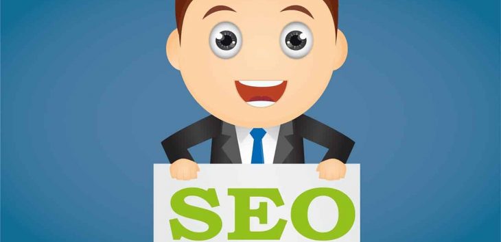 Image showing the successful business man with SEO