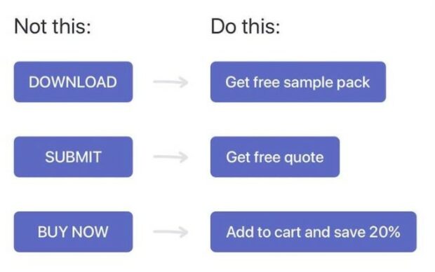 screenshot of a shopify dos and donts table