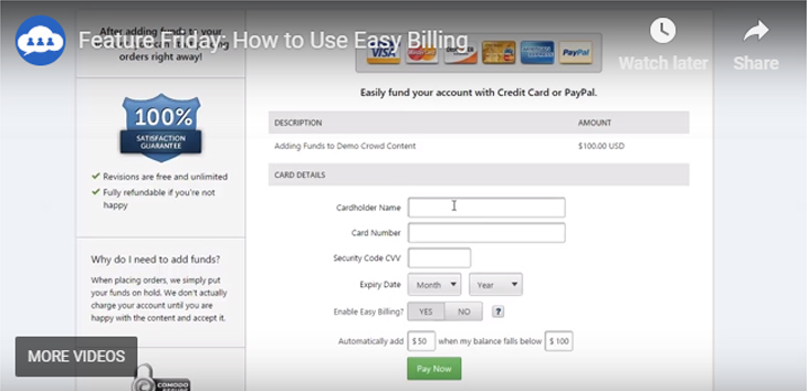 Video tutorial: How to Use Easy Billing