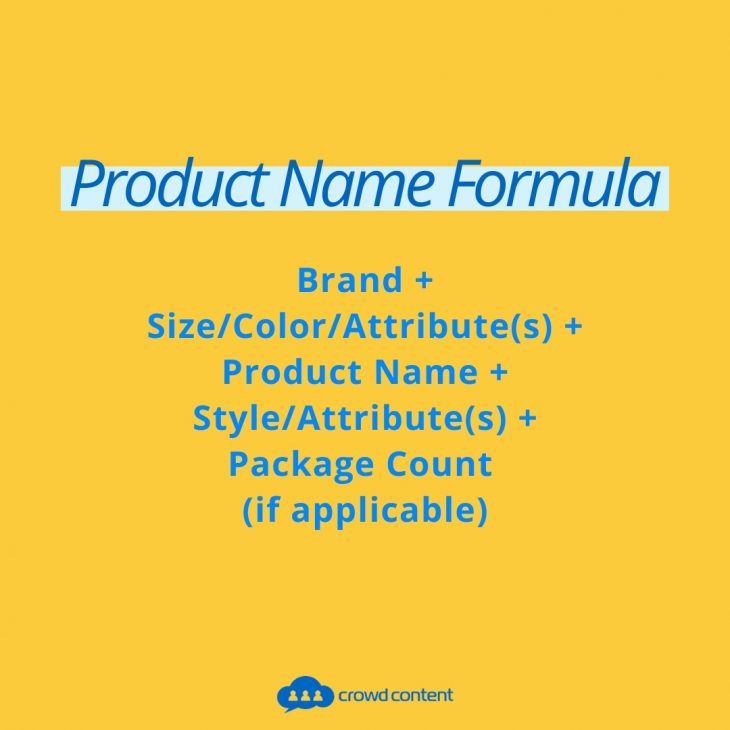 Use this product name formula to optimize for Walmart Marketplace SEO.