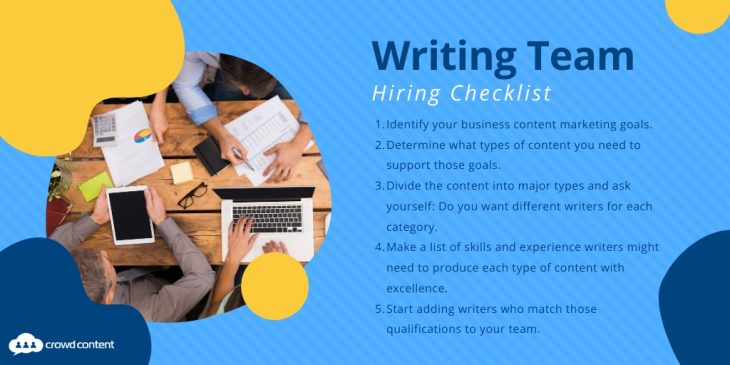 Writing Team Hiring Checklist