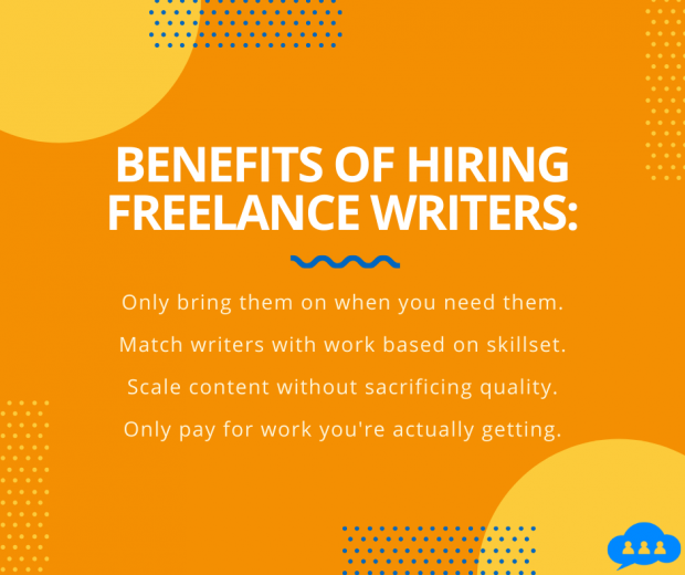 Benefits of hiring freelance writers