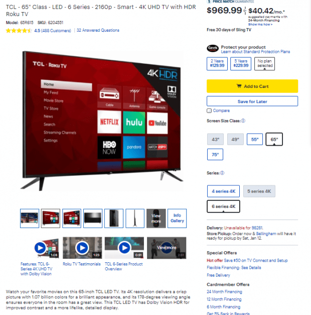 Best Buy Product Description