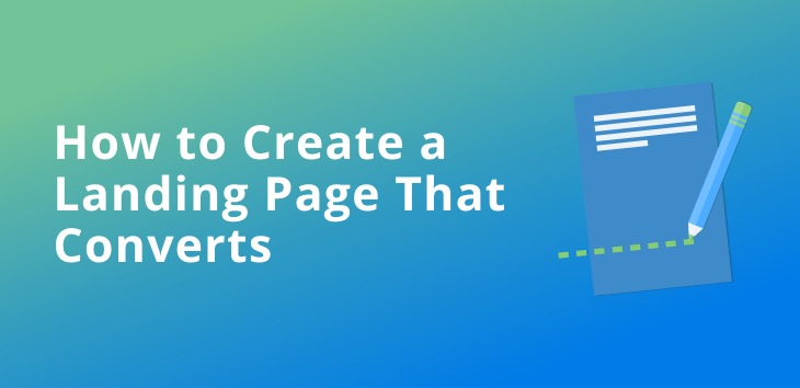 Title slide for a guide on creating a high-conversion landing page.