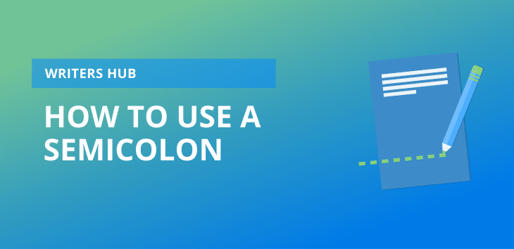 How to use a semicolon