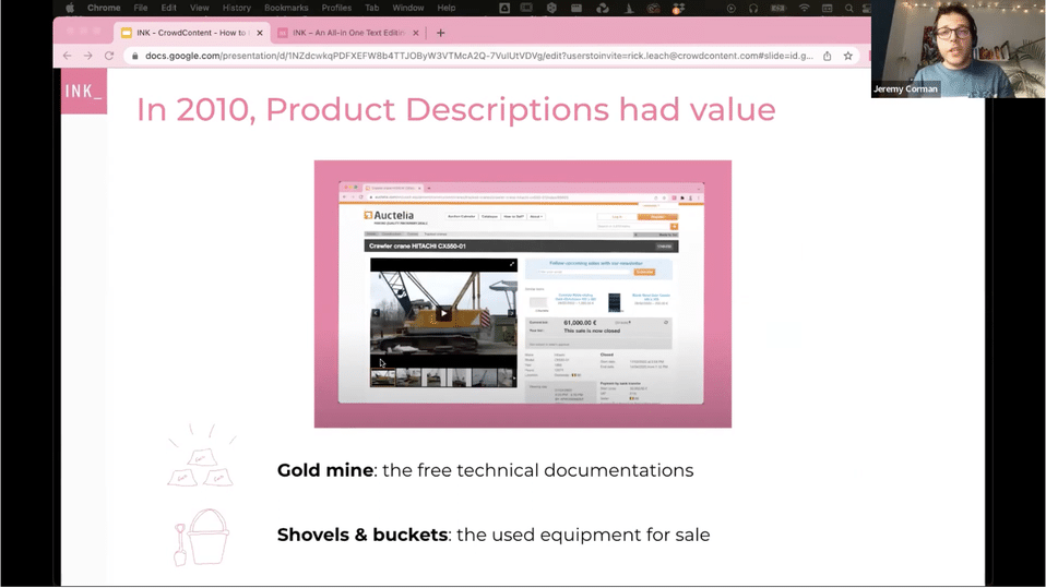 Product descriptions value